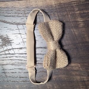 Burlap Bow Tie
